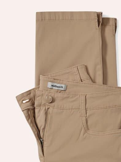 Capri aus Baumwollmix Sand