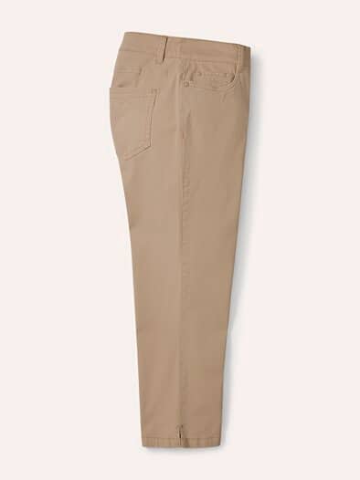 Capri aus Baumwollmix Sand