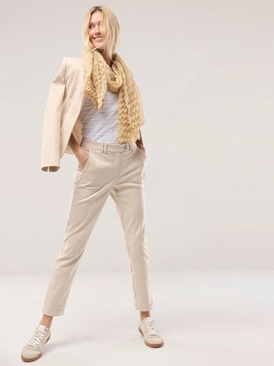 Kombi Jacquardhose Sand