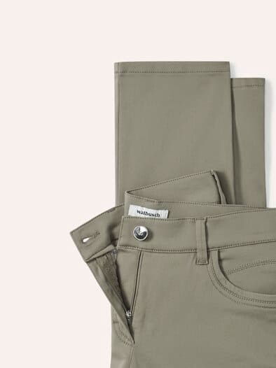 Extraglatt Baumwollhose Khaki