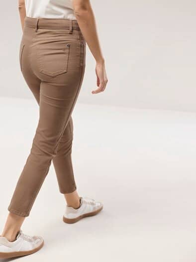 7/8-Baumwollhose Figurwunder Slim F Praline