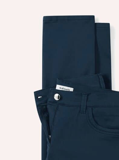 Extraglatt Baumwollhose Feminine F Nachtblau