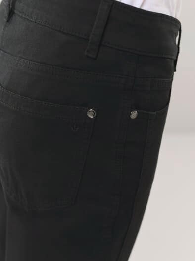 7/8-Baumwollhose Figurwunder FF Schwarz