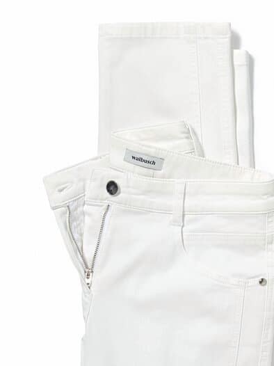 7/8-Baumwollhose Figurwunder FF Weiß