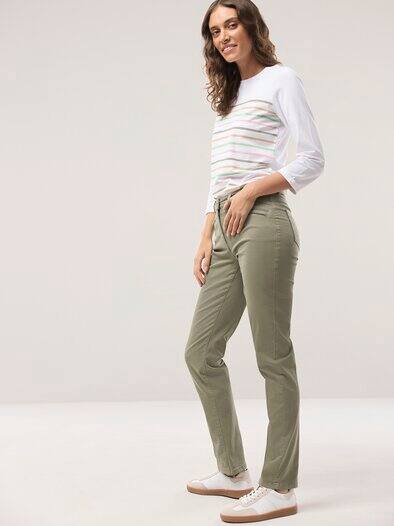 Powerstretch-Baumwollhose Khaki