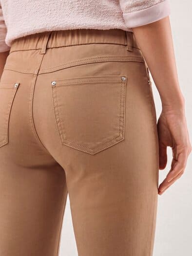 Thermo-Extraglatt Baumwollhose Praline