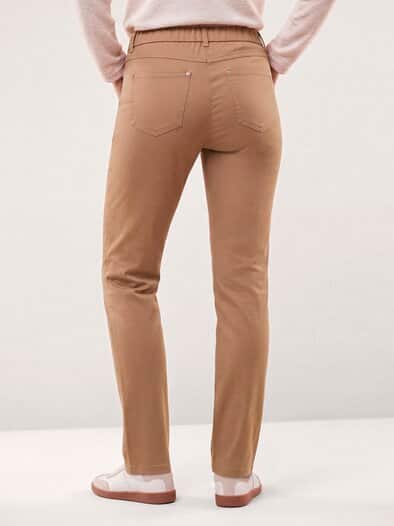 Thermo-Extraglatt Baumwollhose Praline