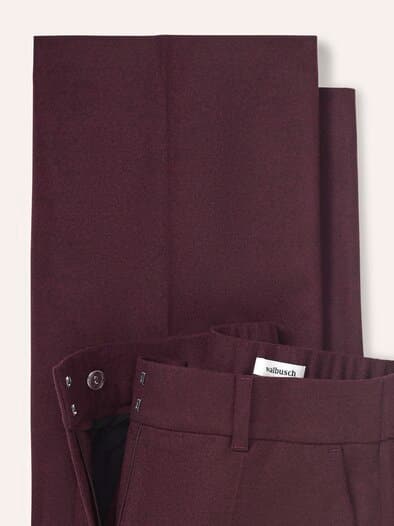 Marlene Hose aus Premium Flanell Merlot
