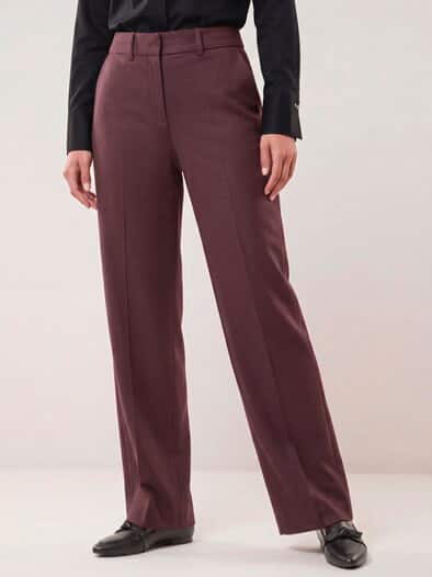 Marlene Hose aus Premium Flanell Merlot