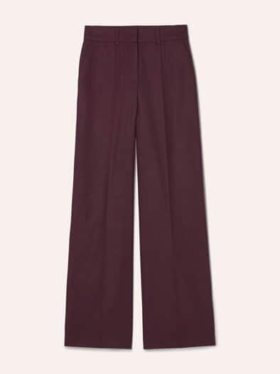 Marlene Hose aus Premium Flanell Merlot