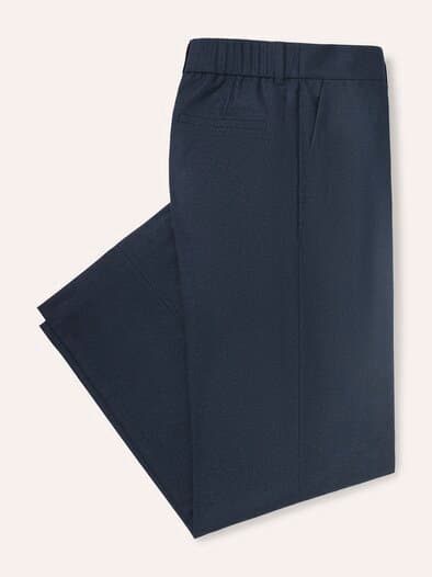 Marlene Hose aus Premium Flanell Nachtblau