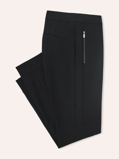 Jogpant aus Strukturjersey Schwarz