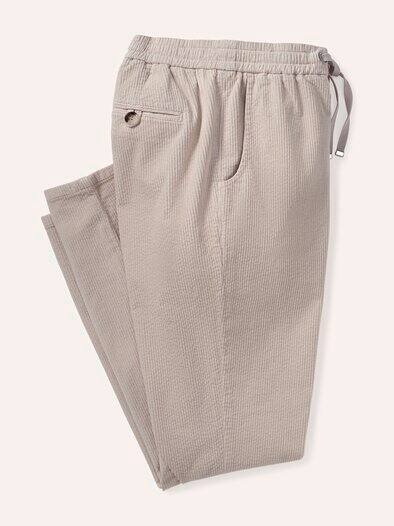 Jogpant aus weichem Cord Soft Sesam