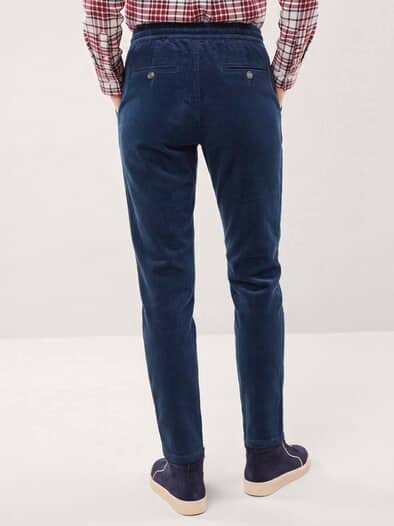 Jogpant aus weichem Cord Marine