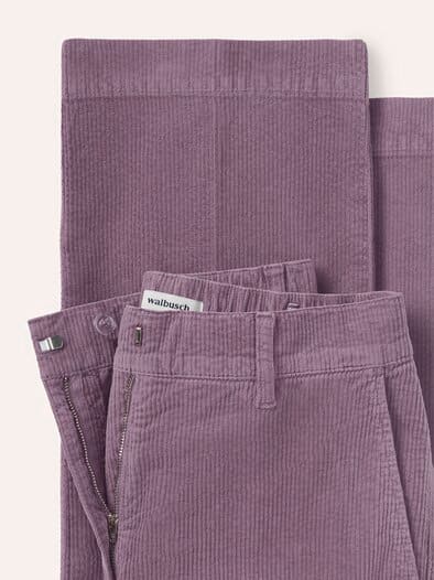 Marlene Hose aus weichem Cord Mauve