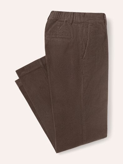 Marlene Hose aus weichem Cord Kaffee