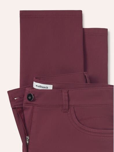 Extraglatt Baumwollhose Feminine F Merlot