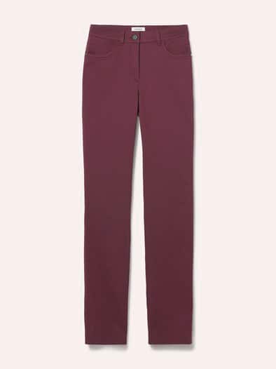 Extraglatt Baumwollhose Feminine F Merlot
