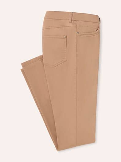 Extraglatt Baumwollhose Feminine F Praline