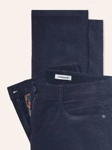 Five Pocket Cordhose Nachtblau