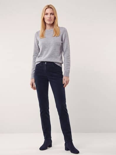 Five Pocket Cordhose Nachtblau