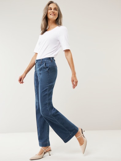 Marlene Jeans Blue Stoned