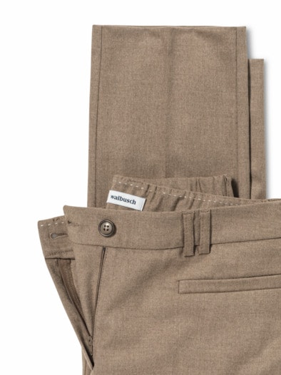 Flanellhose Cosy Caramel Melange