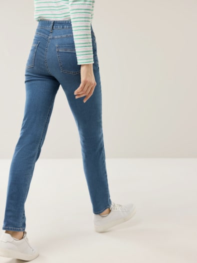 Five Pocket Highstretch-Denim Mid Blue