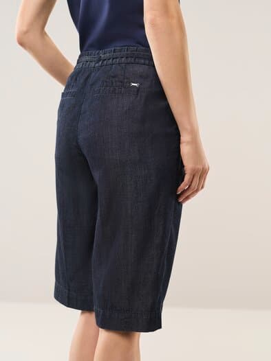 Bermudas aus Denim Rinsed