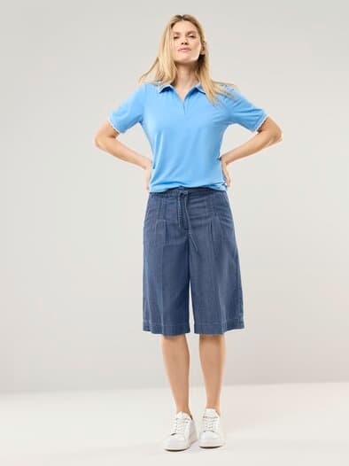Bermudas aus Denim Medium Blue