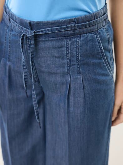 Bermudas aus Denim Medium Blue