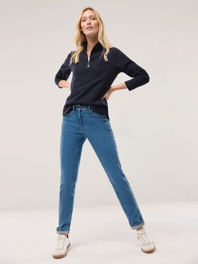 Passform-Jeans Slim Fit Mid Blue