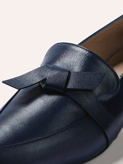 Soft Loafer mit Schleife Blau