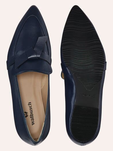 Soft Loafer mit Schleife Blau