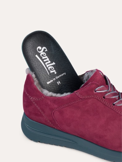 Lammfell-Sneaker Chianti