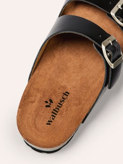 Komfort Sandale Softfußbett Schwarz