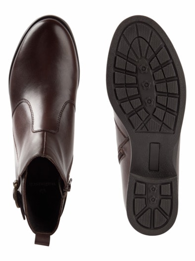 Bequem-Stiefelette Braun