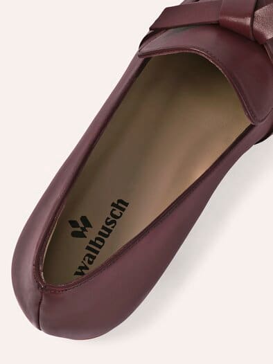 Soft Loafer mit Schleife Merlot