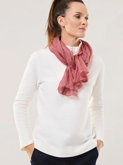 Seidenschal Rosenholz