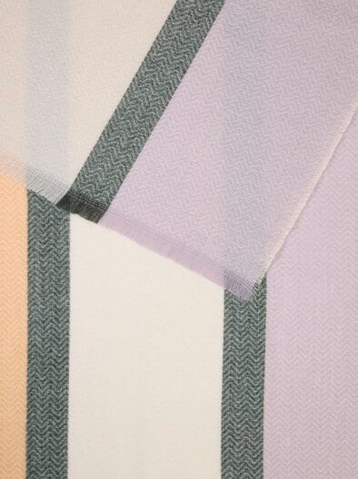 Streifenschal Praline/Mauve