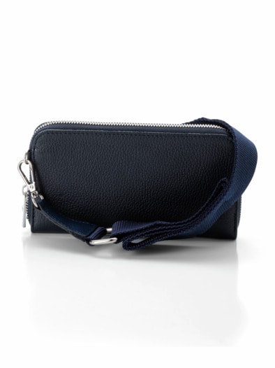 Leder-Handy-Portemonnaie Marine