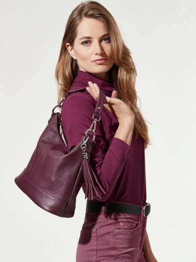 Leder-Handtasche Barolo