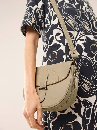 Leder Handtasche Sand