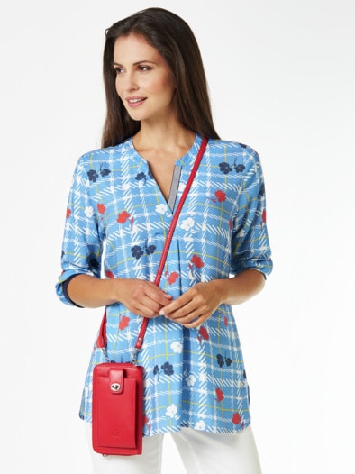 Leder-Handytasche Rot
