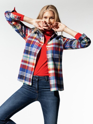 Stretchflanell Hemdbluse Stretchflanell Hemdbluse