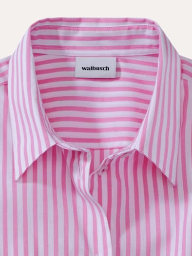 Baumwoll Bluse Perfect Match Streifen Malve