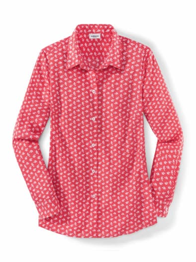 Extraglatt Baumwoll-Bluse Minimal