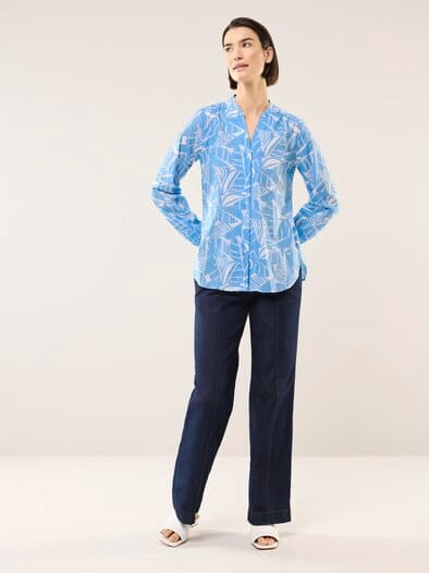 Perfect Match Bluse Jeansblau