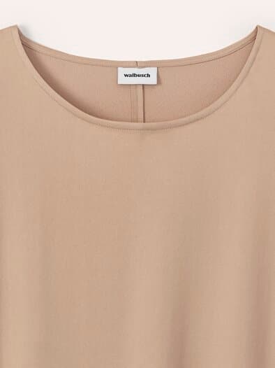 Blusenshirt aus Satin Sand