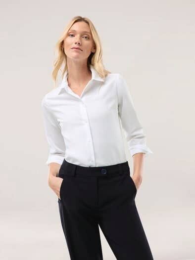 Extraglatt-Hemdbluse Everyday 2.0 Weiß